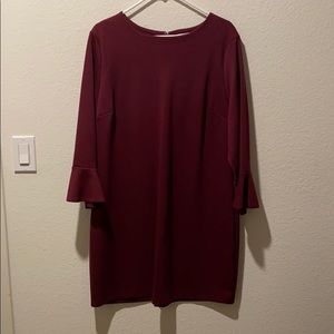 Burgundy dress